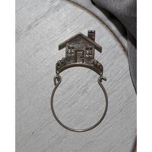 WCJ Sterling Silver House Charm Holder 2.8G / 1.5in